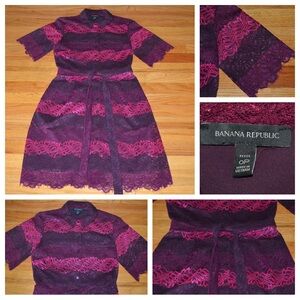 Women’s Banana Republic lace dress, size 0P 0 Petite